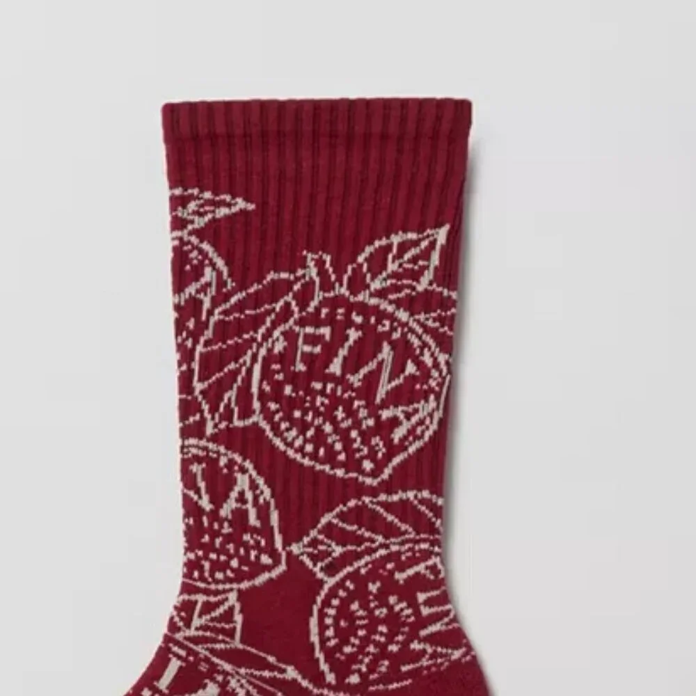 NWT Urban Outfitters Orange Crush Crew Socks